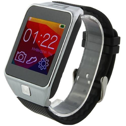 Smartwatch iuni u18 slim, bt, 1.5 inch, pedometru, notificari, argintiu