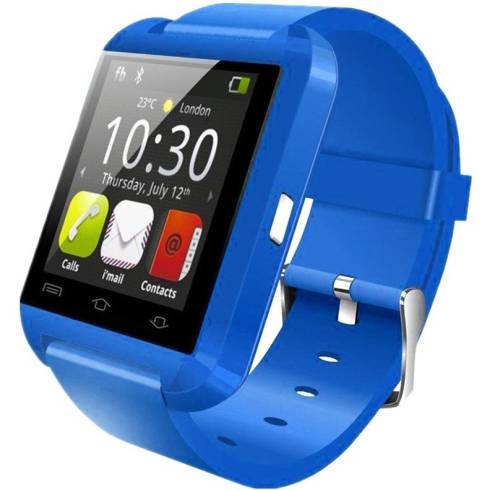 Smartwatch iuni u8+, bt, lcd 1.44 inch, notificari, albastru