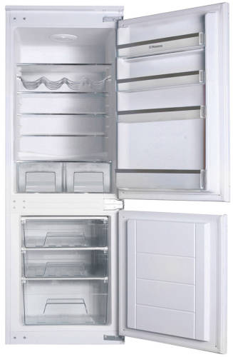 Combina frigorifica incorporabila Hansa bk316.3aa, 242 l, clasa a++, control mecanic, usi reversibile, safetyglass, rafturi reglabile, alb