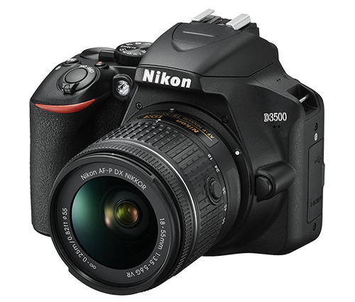 Aparat foto d-slr nikon d3500 af-p + 18-55mm vr, 24mp cmos, filmare full hd (negru)