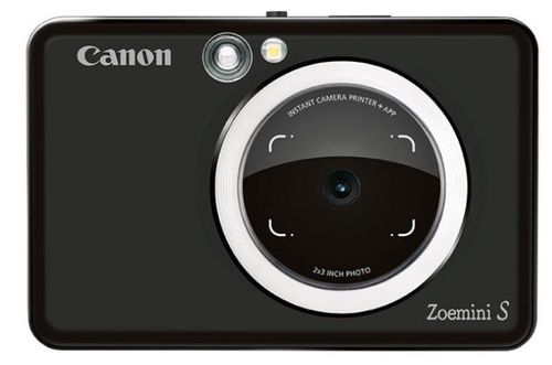 Aparat foto digital canon zoemini s, 8mp, bluetooth, nfc, tehnologie de imprimare zink (negru)