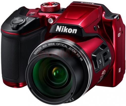 Aparat foto digital nikon coolpix b500, filmare full hd, 16 mp, zoom optic 40x, 3inch lcd (rosu)