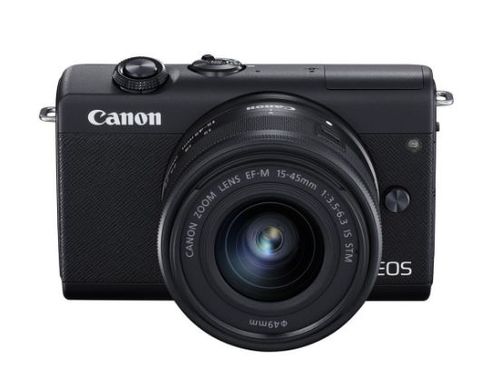 Aparat foto mirrorless canon eos m200, 24.1 mp, 4k, bluetooth, wi-fi + obiectiv 15-45mm f3.5-6.3 is (negru)