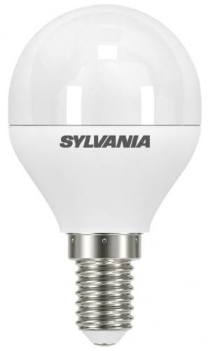 Bec led sylvania, toledo ball v3, e14, 5.5w, lumina calda(2700k), 470 lumeni, 230v, durata de viata 15000 ore, clasa energetica a+