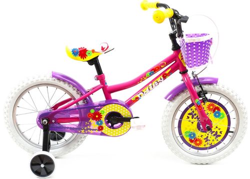 Bicicleta copii dhs 1602, cadru 7.9inch (roz)