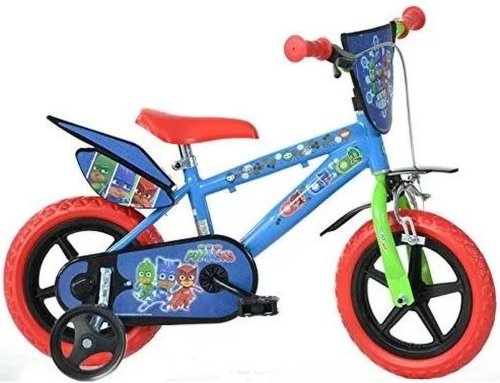 Bicicleta copii dino bikes 412ul-pj, roti 12inch, eroii in pijama