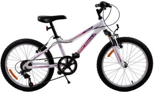 Bicicleta copii omega angle, roti 20inch (alb)