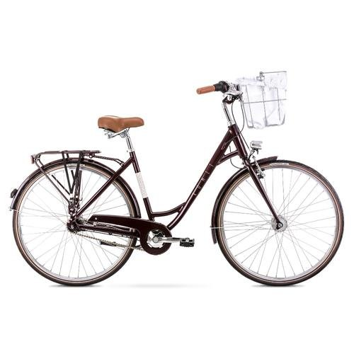 Bicicleta de oras pentru femei romet pop art 28 lux, 2022, marime m, visiniu