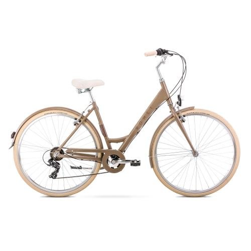 Bicicleta de oras pentru femei romet sonata 28 eco bej sampanie 2022 marime m/18