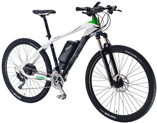 Bicicleta electrica benelli, autonimie 100 km, viteza maxima 25 km/h, roti 29inch, 5 viteze (alb)