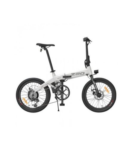 Bicicleta electrica pliabila himo z20, viteza max. 25 km/h, autonomie max. 50 km, roti 20inch, motor 250w (alb)