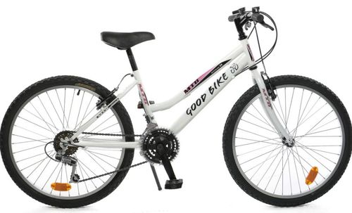 Bicicleta mtb good bike oklahoma, cadru 24inch (alb/roz)