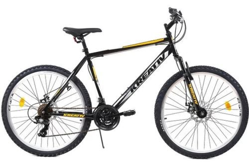 Bicicleta mtb kreativ 2605, roti 26inch, viteze 21 (negru/argintiu)