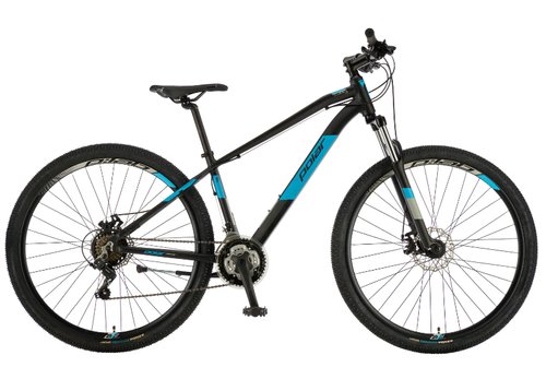 Bicicleta mtb mirage sport, 29inch, s-m, frane mecanice pe disc, 21 viteze (negru/albastru)