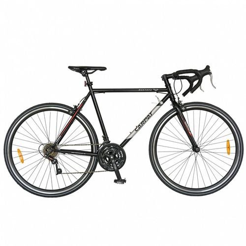 Bicicleta oras carpat mustang c2871a, roti 28inch, 18 viteze, cadru 18inch (negru/rosu)