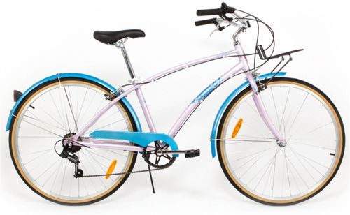 Bicicleta pegas popular alu 16 7s, cadru 16inch, roti 28inch, 7 viteze (roz)