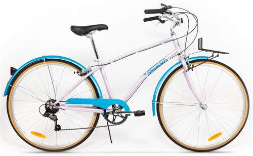 Bicicleta pegas popular, cadru 16inch, roti 28inch, 7 viteze (roz)