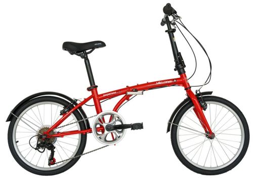 Bicicleta pliabila velors v2054b, roti 20inch (rosu)
