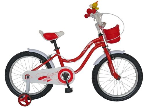 Bicicleta velors v1802a pentru copii 6-8ani, roti 18inch (rosu)