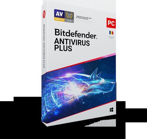 Bitdefender antivirus plus 2020, 10 pc, 1 ani, licenta noua, dvd/retail