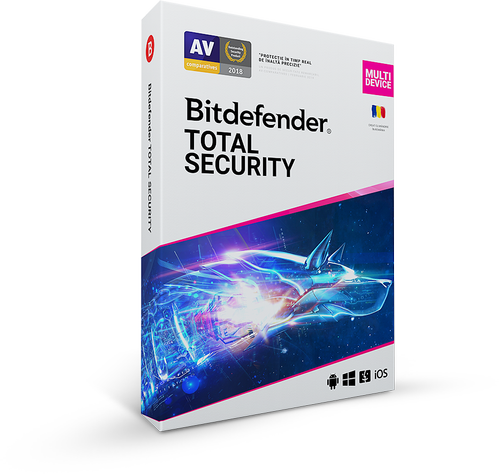 Bitdefender total security 2020, 5 pc, 1 ani, licenta noua, box/retail