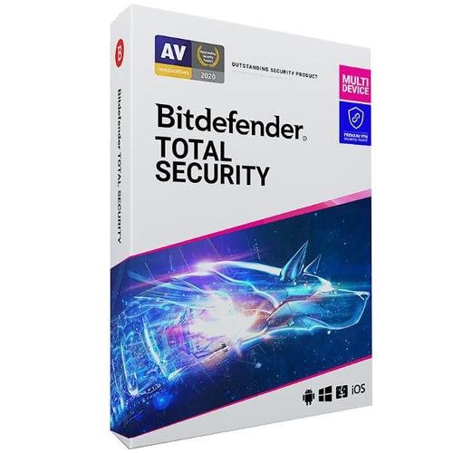 Bitdefender total security & premium vpn, 1 an, 10 dispozitive