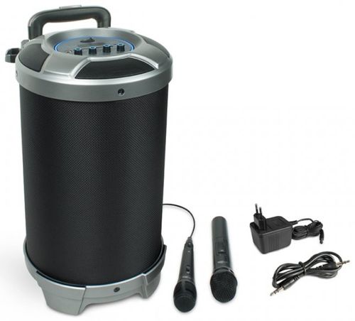 Boxa caliber hpg520bt, tip troler cu functie karaoke, microfon wireless, bluetooth, 30 w (negru)