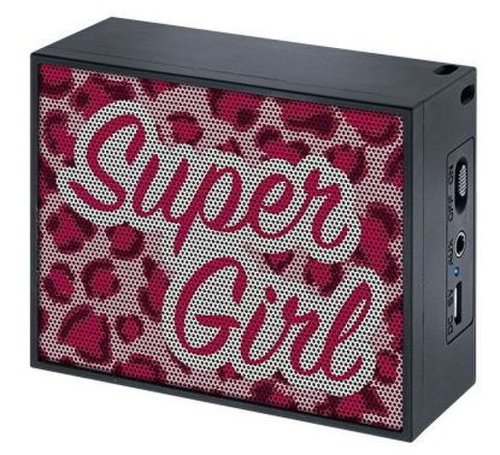 Boxa portabila mac audio bt style 1000 super girl, bluetooth (negru/roz)