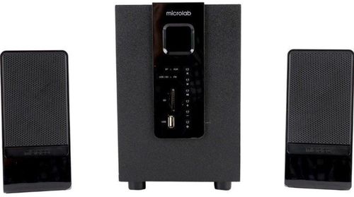Boxe microlab m-100 bt, 2.1, 10 w rms, bluetooth (negru)