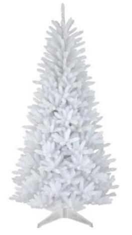 Brad artificial premium glowmania, inaltime 220 cm, suport inclus (alb)