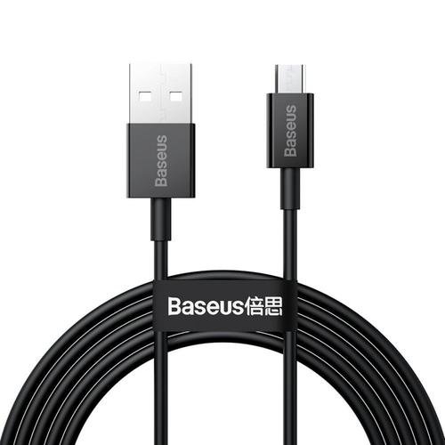 Cablu alimentare si date baseus, superior, fast charging, usb la micro-usb 2a 2m, negru