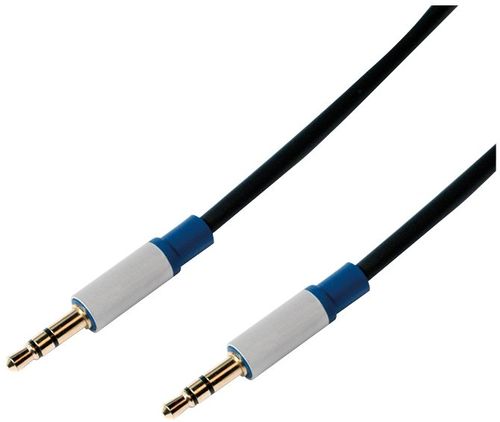 Cablu audio logilink basc30, jack 3.5 mm - jack 3.5 mm, 3 m (negru)