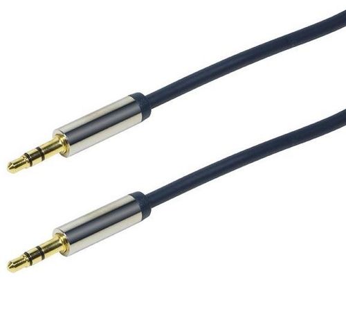 Cablu audio logilink ca10300, jack 3.5 mm - jack 3.5 mm, 3 m (albastru)