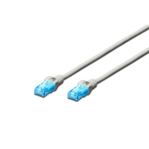 Cablu de corectie digitus cat5e u-utp, 15m, gri dk-1511-150