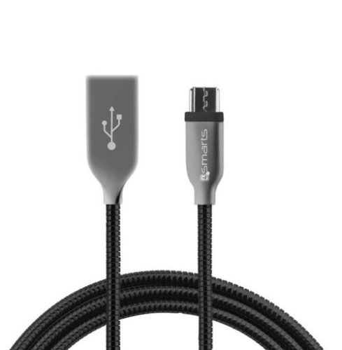 Cablu de date 4smarts ferrumcord p33-468508, microusb, 1 m (negru)