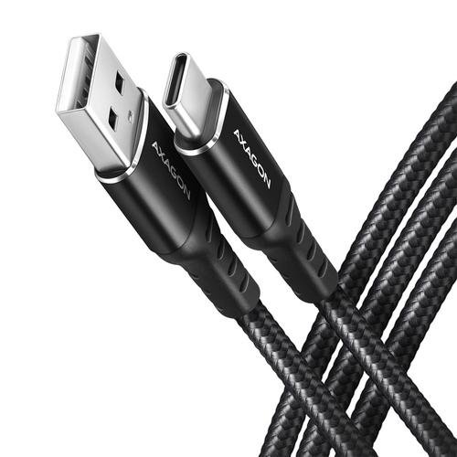 Cablu de date axagon hq, usb -a / usb-c, 3a, 100cm, negru