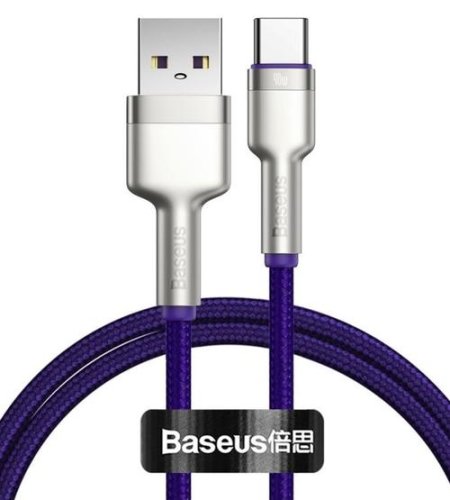 Cablu de date baseus catjk-a05, usb- usb type c, 1 m (violet)