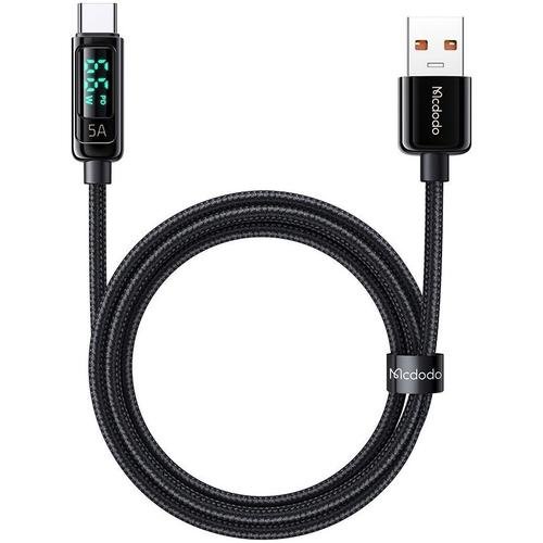 Cablu de date mcdodo digital pro usb-a la type-c, 1.2m, 5a, negru