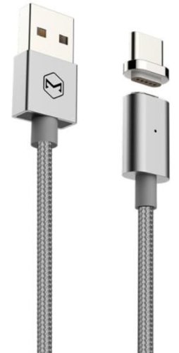 Cablu de date mcdodo magnetic, type-c, 1.2m, 2.4a max (argintiu)