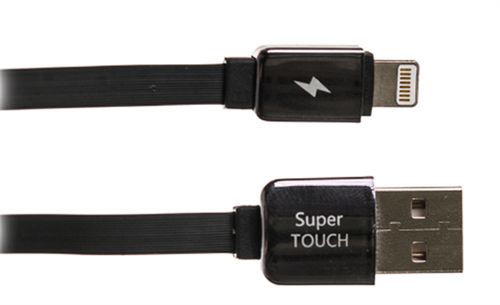 Cablu de date super touch mfi sth-0769, lightning, 1m (negru)