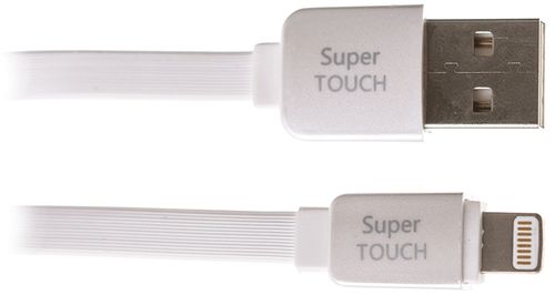 Cablu de date super touch sth-7971, lightning, 1m (alb)