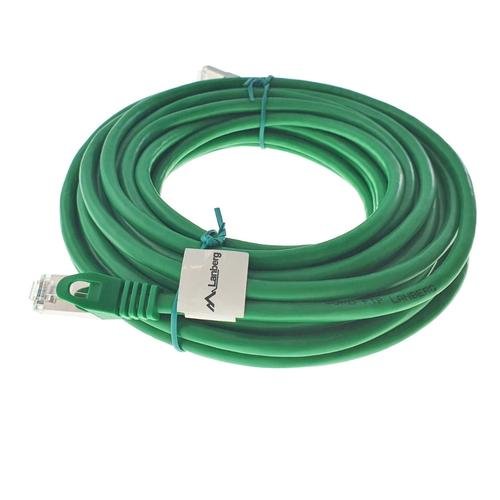Cablu ecranat ftp lanberg 41916, cat.6, mufat 2xrj45, lungime 10m, awg 26, 250 mhz, de legatura retea, ethernet, verde