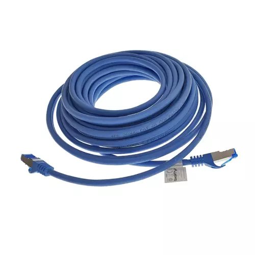 Cablu ecranat s / ftp, lanberg 42714, cat 6a, mufat 2xrj45, lungime 10 m, awg 26, 500 mhz, lszh, de legatura retea, ethernet, albastru