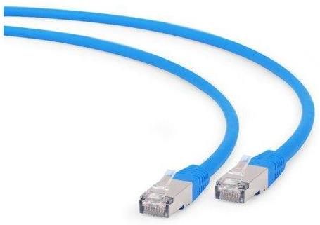 Cablu ftp gembird pp6a-lszhcu-b-0.25m, patchcord, cat.6a, 0.25 m (albastru)