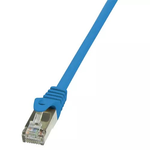 Cablu ftp logilink cat5e, cupru-aluminiu, 1 m, albastru, awg26, ecranat cp1036s