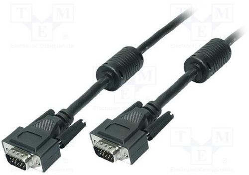 Cablu logilink cv0017 vga - vga, 15m (negru)