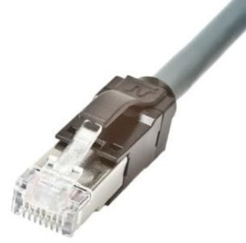 Cablu nexans n11a.u1f030dk, cat.6a, patch cord, ecranat, 3m (gri)