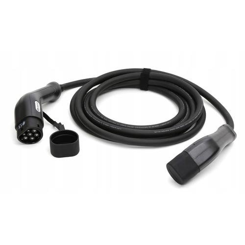 Cablu pentru incarcarea ev, platine, type 2, 11kw, 16a, 5 metri, ip54, ambalat cu geanta depozitare (negru)