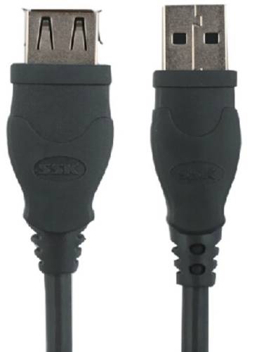 Cablu prelungitor ssk uc-h362, usb 2.0 male - usb 2.0 female, 1.5 m (negru)
