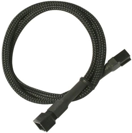 Cablu prelungitor ventilator 3 pini Nanoxia, 30 cm (negru)